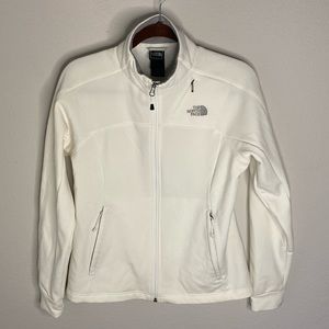 North Face medium weight jacket. Smooth fabric on outside, light fleece inside